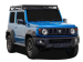 KIT DE GALERIE DE TOIT SLIMLINE II 1560X1345MM POUR LE SUZUKI JIMNY (2018-JUSQU'A PRESENT) PIED HAUT - DE FRONT RUNNER