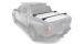 KIT 2 BARRES DE BENNE VORTEX NOIRES 1650MM ET PIEDS RHINO RACK SUR BARRES LONGITUDINALES D'ORIGINES POUR FORD RANGER WILDTRAK A PARTIR DE 2022