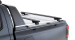KIT 2 BARRES DE BENNE VORTEX NOIRES 1650MM ET PIEDS RHINO RACK SUR BARRES LONGITUDINALES D'ORIGINES POUR FORD RANGER WILDTRAK A PARTIR DE 2022