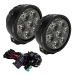 KIT 2 PHARES LED LONGUE PORTEE VISION X SINGLE CANNON RACE 7 + FAISCEAU DE RACCORDEMENT AVEC INTERRUPTEUR