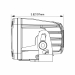 KIT 2 PHARES LED LONGUE PORTEE VISION X SINGLE CANNON RACE 3 SPOT + FAISCEAU DE RACCORDEMENT AVEC INTERRUPTEUR
