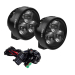 KIT 2 PHARES LED LONGUE PORTEE VISION X SINGLE CANNON RACE 3 HYBRID + FAISCEAU DE RACCORDEMENT AVEC INTERRUPTEUR