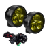 KIT 2 PHARES LED LONGUE PORTEE VISION X SINGLE CANNON RACE 3 HYBRID + FAISCEAU DE RACCORDEMENT AVEC INTERRUPTEUR