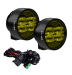 KIT 2 PHARES LED LONGUE PORTEE VISION X SINGLE CANNON RACE 4  SERIES + FAISCEAU DE RACCORDEMENT AVEC INTERRUPTEUR