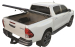 TONNEAU COVER ALUMINIUM NOIR V2 POUR TOYOTA HILUX REVO DOUBLE CABINE A PARTIR DE 2016 - plaque centrale striée aluminium thermolaquée noir