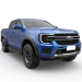 ELARGISSEURS D'AILES NOIR POUR FORD RANGER DOUBLE CABINE XLT A PARTIR DE 2023 - BOULONS APPARENTS