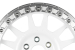JANTE ALUMINIUM BEADLOCK FORGEE RAID EVO CORSE DAKAR 9x17" ET 0 BLANCHE POUR TOYOTA HILUX VIGO/REVO ET LAND CRUISER J120/150