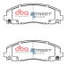 JEU PLAQUETTES DE FREIN AVANT DBA STREET SERIES CERAMIQUE POUR JEEP WRANGLER JT GLADIATOR 2020+ ET JL 2019+