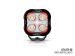 PHARE LED LAZER UTILITY-50 NOIR AVEC FEU ARRIERE ROUGE