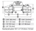 TREUIL WARN ZEON XD 10 4.5 TONNES 12V CORDE SYNTHETIQUE 30M