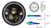 KIT D'INTEGRATION OPTIQUE / PHARE LED VISION-X VORTEX 7''  VISION-X NOIR MAT POUR SUZUKI JIMNY 2018
