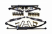 KIT DE SUSPENSION TERRAIN TAMER AVEC AMORTISSEURS FORTIFIED REHAUSSE +40/50MM POUR TOYOTA HILUX VIGO DE 2005 A 2015