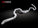 LIGNE ECHAPPEMENT COMPLETE APRÈS TURBO EN INOX POUR TOYOTA HDJ80 DE 1990 A 1998