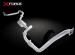 LIGNE ECHAPPEMENT COMPLETE APRÈS TURBO EN INOX POUR TOYOTA HDJ80 DE 1990 A 1998