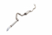 LIGNE ECHAPPEMENT COMPLETE APRÈS TURBO EN INOX POUR TOYOTA HDJ100 1998-2008
