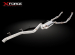 LIGNE ECHAPPEMENT COMPLETE APRÈS TURBO EN INOX POUR TOYOTA VDJ200 2008-2018