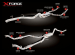 LIGNE ECHAPPEMENT COMPLETE APRÈS TURBO EN INOX POUR TOYOTA VDJ200 2008-2018