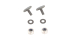 KIT DE 2 BOULONS EN T M8X16 AVEC ECROUS POUR FIXATION DE COLLIER DE SERRAGE SUR BARRE DE TOIT VORTEX ET SPORTZ