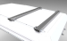 KIT DE 2 BARRES DE TOIT ALU CAB LONGUEUR 1250 MM GRISES SANS PIEDS