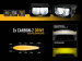PHARE LED LAZER CARBON-2 DRIVE GEN3 AVEC FAISCEAU ANTIBROUILLARD JAUNE