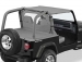 BACHE BIKINI STRAPLESS CHARCOAL POUR JEEP WRANGLER YJ