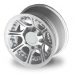 JANTE ALUMINIUM DOUBLE BEADLOCK HUTCHINSON 8.5 x 17 HUMMER GRIS CLAIR BRILLANT
