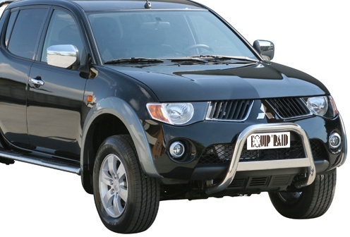 PROTECTION AVANT TUBULAIRE 63MM INOX HOMOLOGUEE CE POUR MITSUBISHI L200 TRITON DE 2006 A 2009