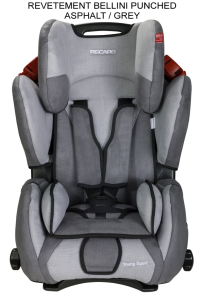 SIEGE ENFANT RECARO YOUNG SPORT REVETEMENT MICROFIBRE BLACK AQUAVIT