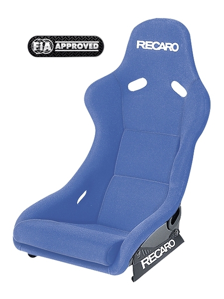 SIEGE RECARO POLE POSITION FIA TISSU VELOURS PERLON BLEU