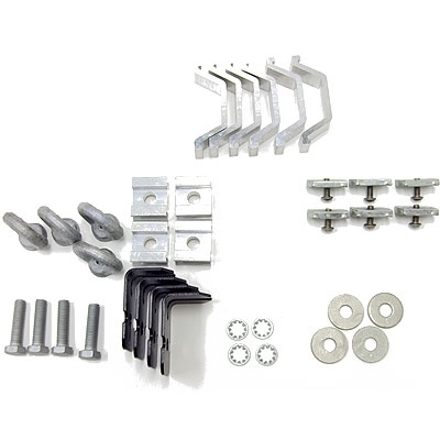 KIT DE FIXATION POUR GALERIE DE TOIT RHINO RACK A REBORDS