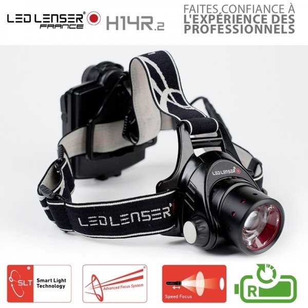 Achetez Led Lenzer - Lampe frontale Led Lenser H14R2 au meilleur