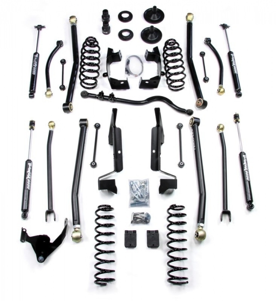 KIT DE RÉHAUSSE TERAFLEX +7,5CM ELITE (TIRANTS LONGS AVEC AMORTISSEURS) POUR WRANGLER  JEEP JK 2PORTES