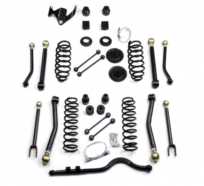 KIT DE REHAUSSE TERAFLEX +10CM (8 TIRANTS REGLABLES SANS AMORTISSEURS) POUR JEEP WRANGLER JK 4 PORTES