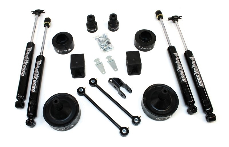 KIT DE CALES ET AMORTISSEURS TERAFLEX REHAUSSE + 6CM POUR JEEP WRANGLER JK