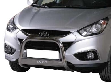 PROTECTION AVANT TUBULAIRE 63MM INOX HOMOLOGUEE CE POUR HYUNDAI IX35 A PARTIR DE 2010