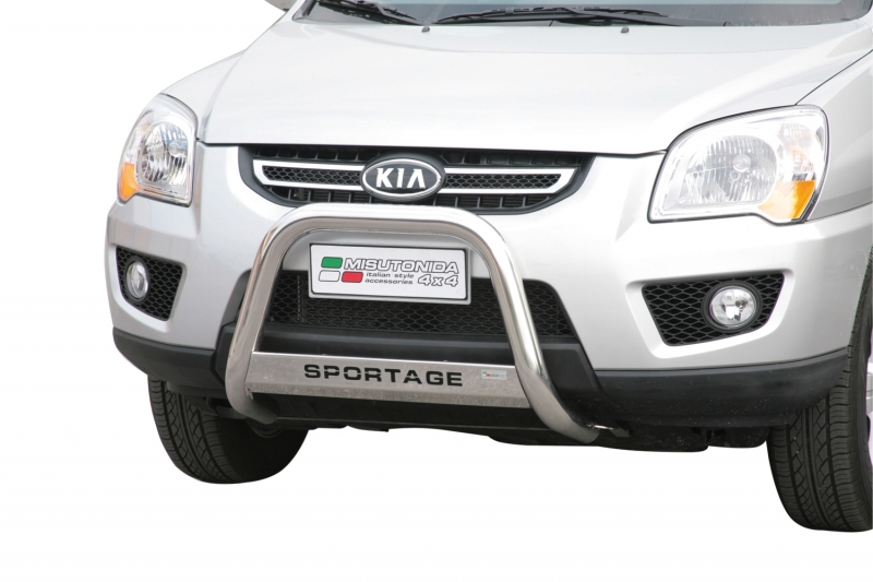 PROTECTION AVANT TUBULAIRE 63MM INOX HOMOLOGUEE CE POUR KIA SPORTAGE DE 2008 A 2010