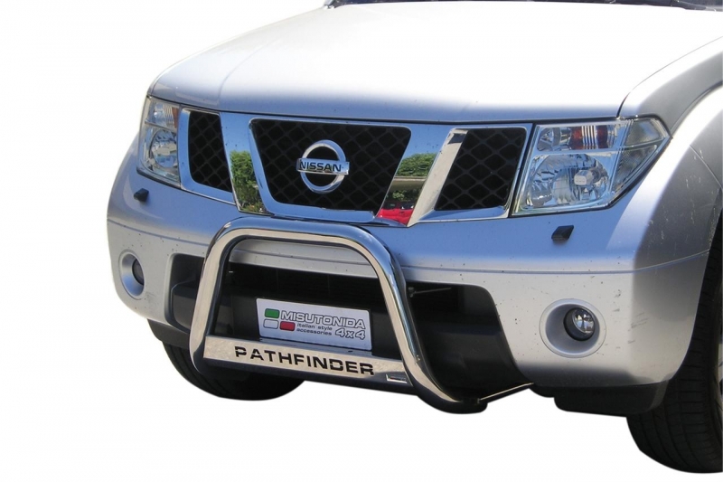 PROTECTION AVANT TUBULAIRE 63MM INOX HOMOLOGUEE CE POUR NISSAN PATHFINDER DE 2005 A 2011