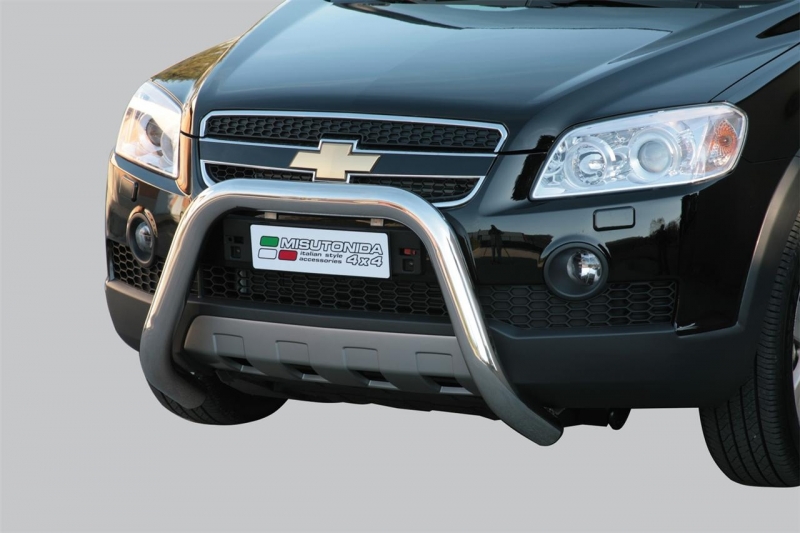 PROTECTION AVANT TUBULAIRE 76MM INOX HOMOLOGUEE CE POUR CHEVROLET CAPTIVA DE 2007 A 2010