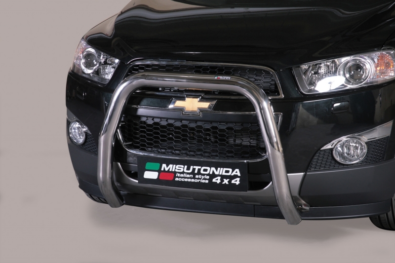 PROTECTION AVANT TUBULAIRE 76MM INOX HOMOLOGUEE CE POUR CHEVROLET CAPTIVA A PARTIR DE 2011