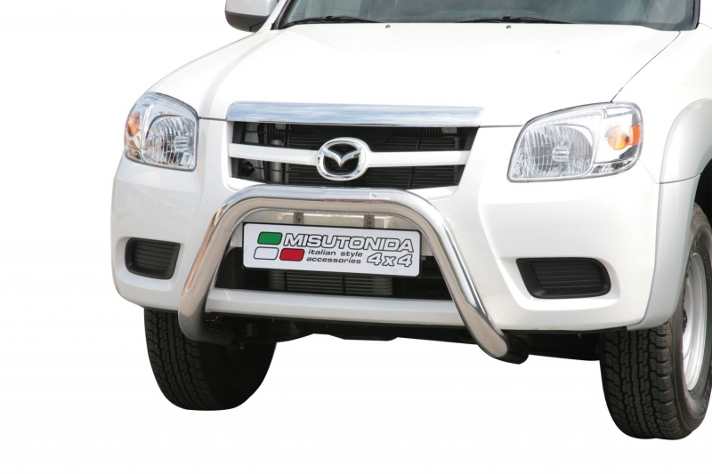 PROTECTION AVANT TUBULAIRE 76MM INOX HOMOLOGUEE CE POUR MAZDA BT50 DE 2009 A 2011