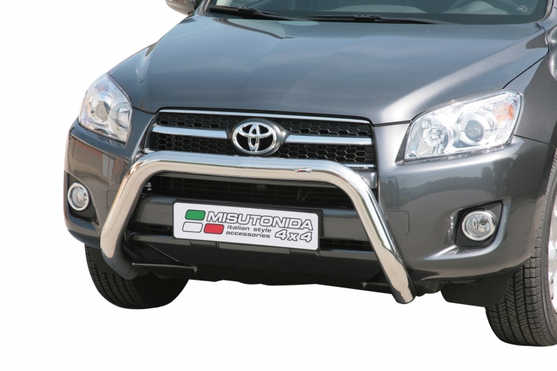 PROTECTION AVANT TUBULAIRE 76MM INOX HOMOLOGUEE CE POUR TOYOTA RAV 4 DE 2009 A 2010