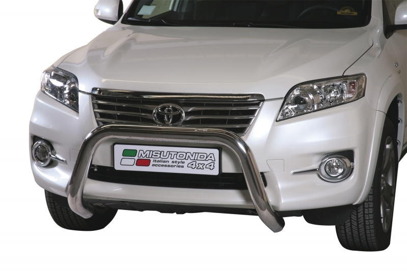 PROTECTION AVANT TUBULAIRE 76MM INOX HOMOLOGUEE CE POUR TOYOTA RAV 4 DE 2010 A 2012