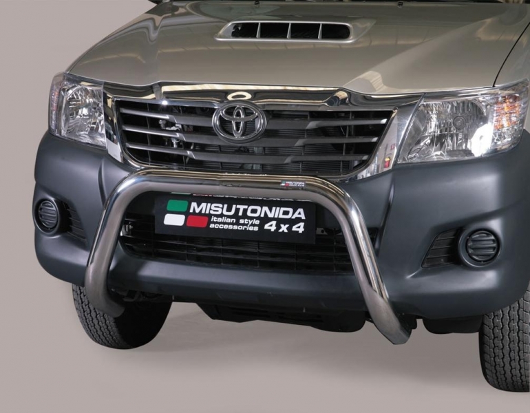 PROTECTION AVANT TUBULAIRE 76MM INOX HOMOLOGUEE CE POUR TOYOTA HILUX VIGO A PARTIR DE 2012