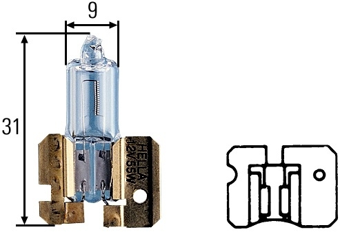 AMPOULE H2 24V 70W