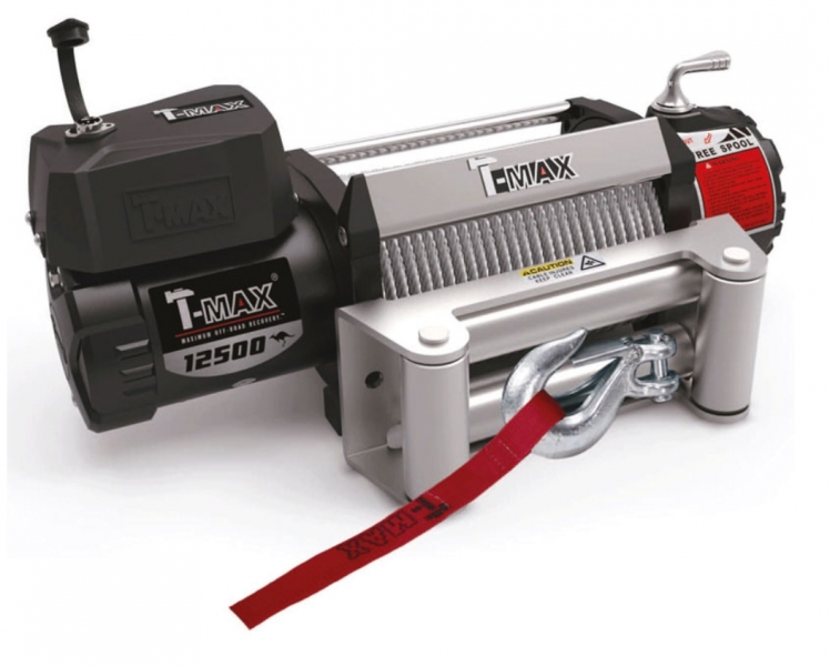 TREUIL TMAX EW12500 (5665KG) 12V MUSCLELIFT - CABLE ACIER