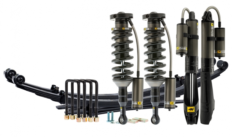 KIT DE SUSPENSION OME BP51 REHAUSSE +40/50MM TARAGE MEDIUM POUR FORD RANGER DE 2012 A 2018