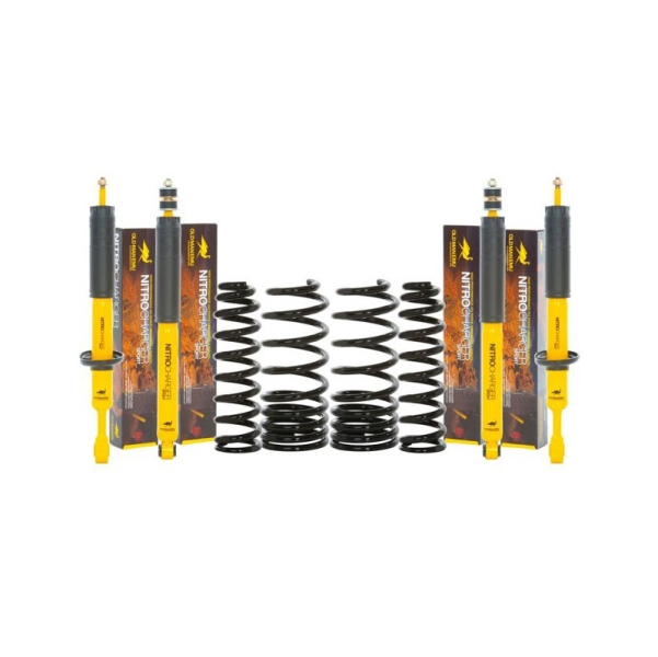 KIT DE SUSPENSION OME SPORT REHAUSSE +40/50MM TARAGE +200KG POUR NISSAN NAVARA D23 RESSORT HELICOIDAUX ARR