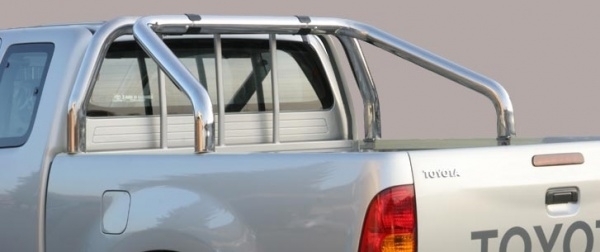 ROLL BAR INOX DBL TUBE Ø 76 TOYOTA HILUX REVO A PARTIR DE 2016