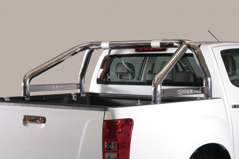 ROLL BAR INOX DOUBLE TUBE Ø 76MM POUR ISUZU D-MAX A PARTIR DE 2012