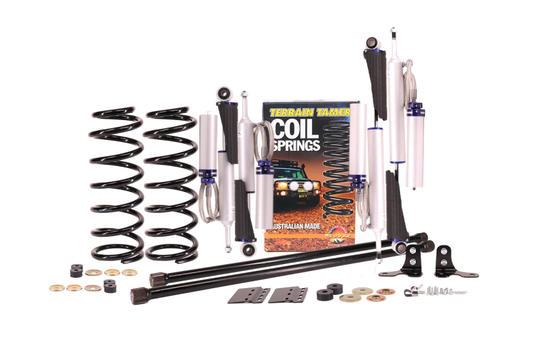 KIT DE SUSPENSION TERRAIN TAMER AVEC AMORTISSEUR PRO SHOCK REHAUSSE +40/50MM POUR TOYOTA LANDCRUISER 100